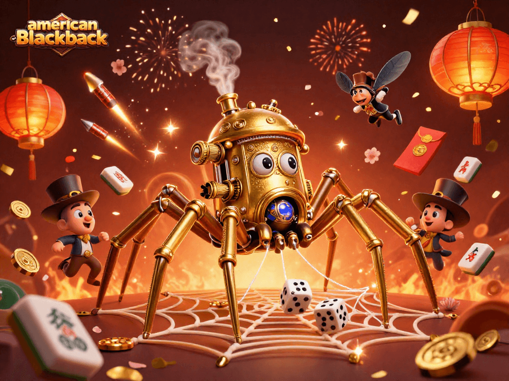Engage in American Blackjack's thrilling gameplay with strategic betting and enchanting visuals.