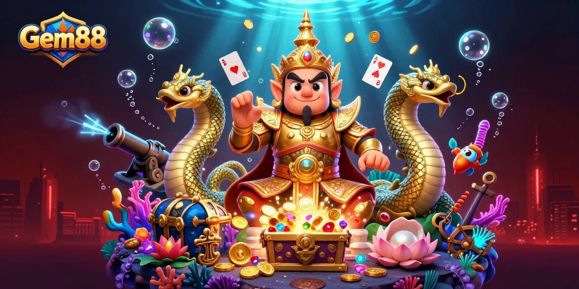 Experience exciting gameplay at Gem88 with vibrant treasures, dynamic characters, and thrilling action.