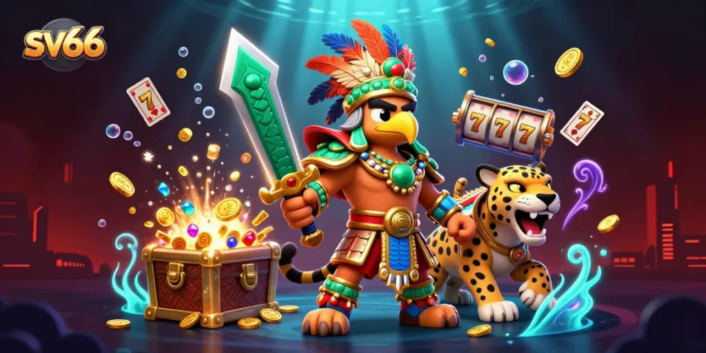 Experience exciting gameplay with sv66 in a dynamic casino environment filled with vibrant characters and rich game elements.