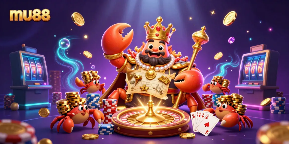 Spin the wheel of fortune at mu88's colorful casino adventure with golden treasures!