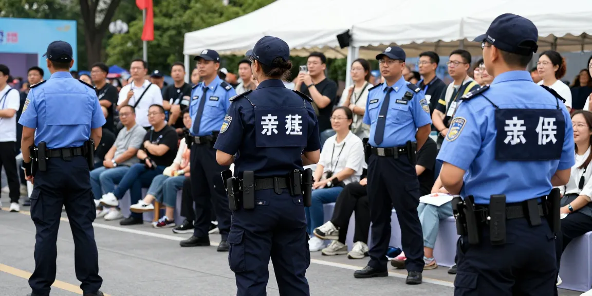 Event Security professionals ensuring safety at a local community event