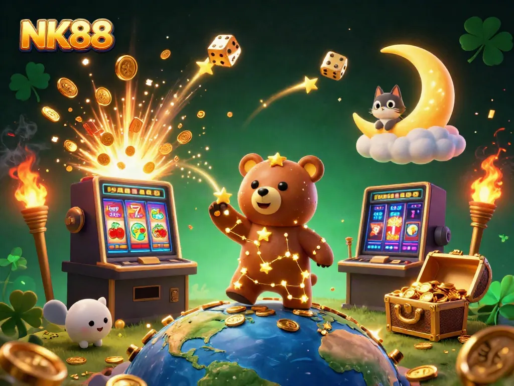 Experience thrilling jackpots with NK88 in this vibrant and engaging casino scene.