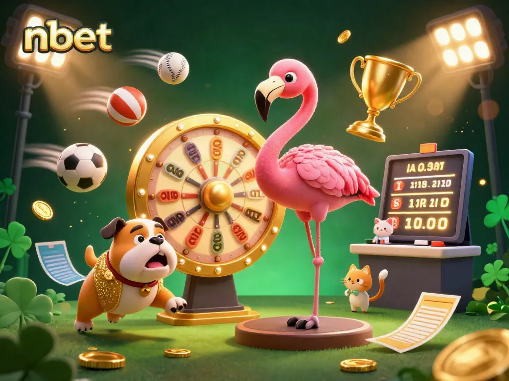 Experience the excitement of nbet's vibrant gambling scene with our engaging game show host, bulldog contestant, and thrilling prizes!