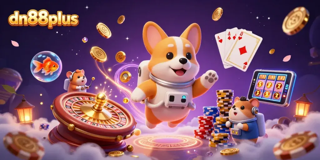 Engage with thrilling gameplay at dn88plus, featuring vibrant 3D characters and dynamic casino elements.