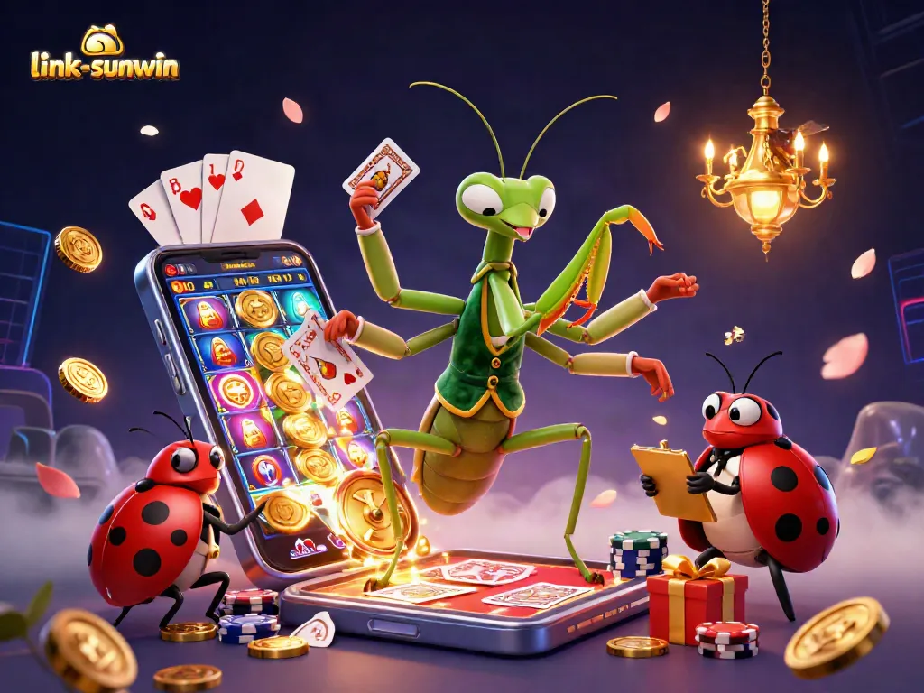 Experience thrilling gaming action with link-sunwin's vibrant casino scene featuring dynamic characters and playful elements.