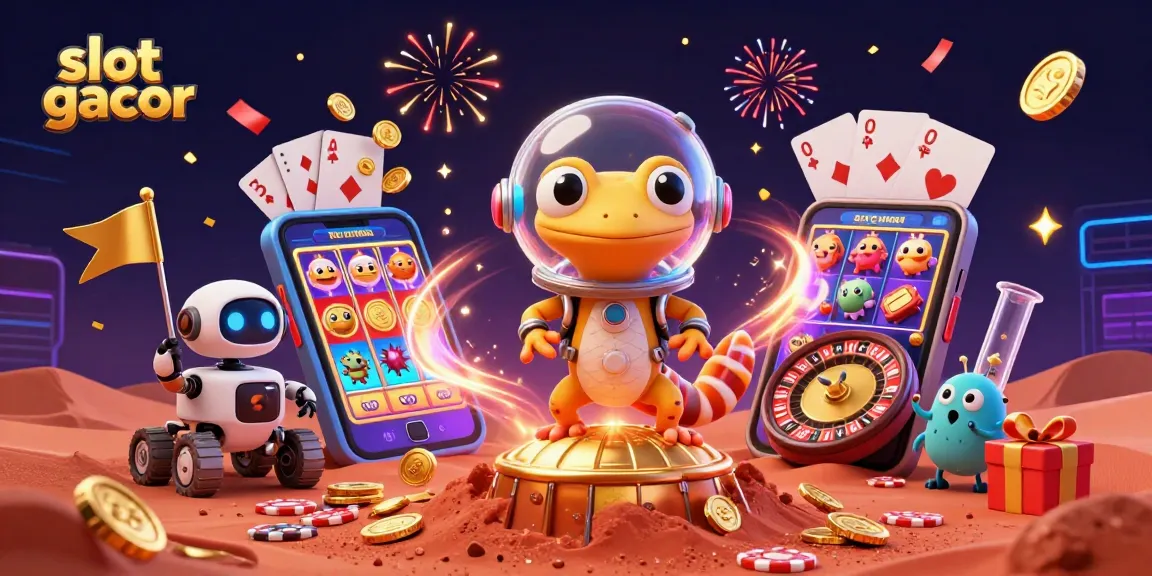 Engage with slot gacor winning strategies through a vibrant Martian casino adventure.